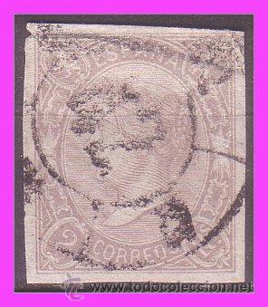 Sellos: 1865 Isabel II, EDIFIL n&ordm; 73 (o) - Foto 1