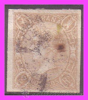 Sellos: 1865 Isabel II, EDIFIL n&ordm; 73A (o) - Foto 1