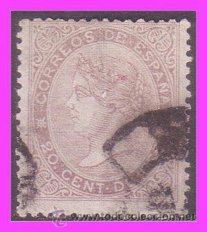 Sellos: 1867 Isabel II, EDIFIL n&ordm; 92 (o) - Foto 1