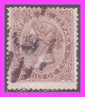 Sellos: 1868 Isabel II, EDIFIL n&ordm; 99 (o) - Foto 1