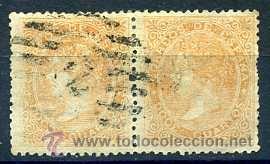 Sellos: Ed. 89, 12 cuartos 1867, en pareja - Foto 1