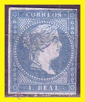 Sellos: 1855 Isabel II EDIFIL n&ordm; 41 (*) - Foto 1