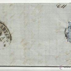 Selos: CURIOSO FRANQUEO 1866 DE SABADELL A BARCELONA CON SELLO AL DORSO VER FOTO DEVUELTO Y SIN ABRIR. Lote 45265193