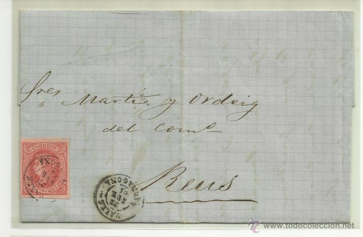 Sellos: CIRCULADA Y ESCRITA 1864 de VALLS A REUS - Foto 1