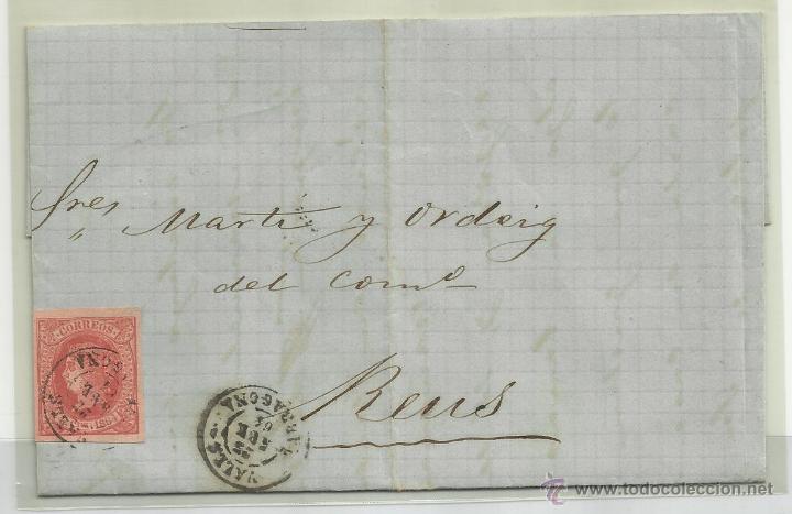 Sellos: CIRCULADA Y ESCRITA 1864 de VALLS A REUS - Foto 4