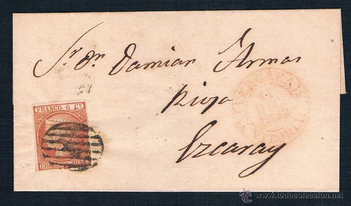 Sellos: 1852 VERGARA A EZCARAY - Foto 1