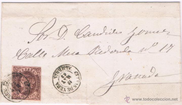 Sellos: 1863 CUEVAS DE VERA (ALMERIA) A GRANADA - Foto 1