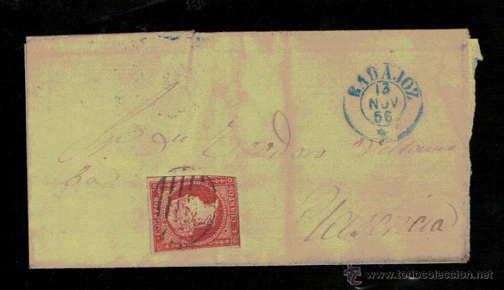 Sellos: 1856   BADAJOZ A PLASENCIA - Foto 1
