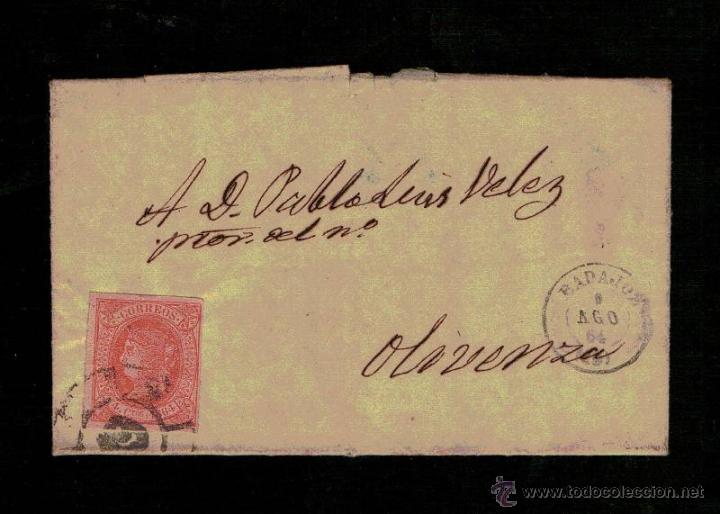 Sellos: 1864   BADAJOZ A OLIVENZA - Foto 1