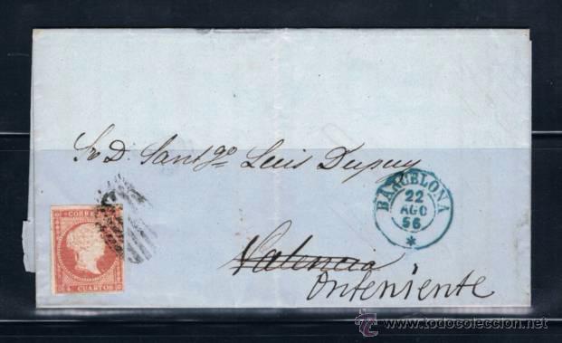 Sellos: 1856 BARCELONA A TENERIFE - Foto 1