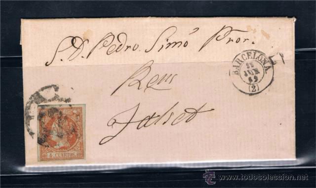 Sellos: 1862  BARCELONA A REUS - Foto 1