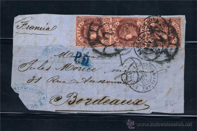 Sellos: 1863   BARCELONA A BURDEOS - Foto 1