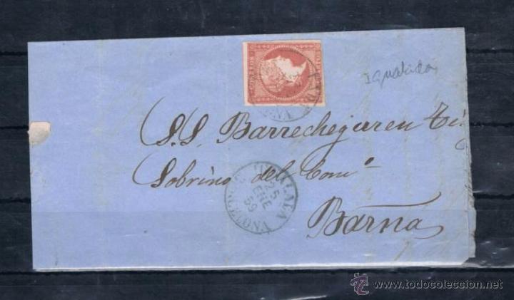 Sellos: 1859.- IGUALADA A BARCELONA - Foto 1