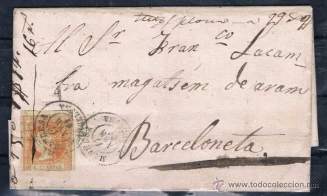 Sellos: 1861.- MANRESA A BARCELONA - Foto 1