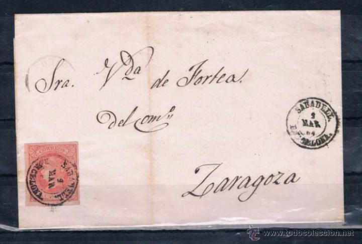 Sellos: 1864.- SABADELL A ZARAGOZA - Foto 1