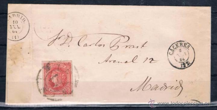 Sellos: 1864.- CACERES A MADRID - Foto 1