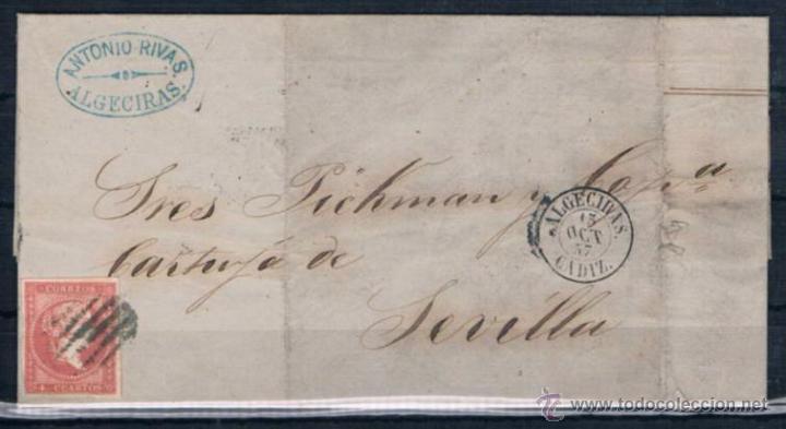 Sellos: 1857.- ALGECIRAS / SEVILLA - Foto 1