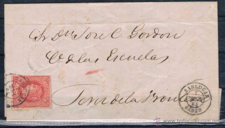 Sellos: 1864.- SANLUCAR A JEREZ - Foto 1