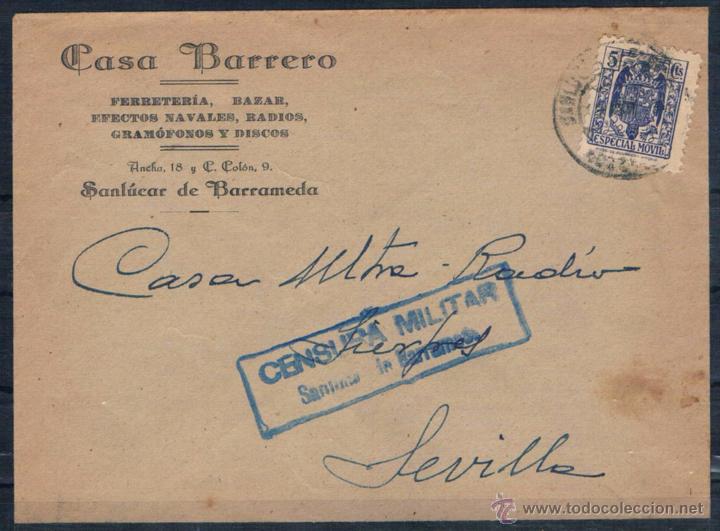 Sellos: SANLUCAR DE BARRAMEDA A SEVILLA - Foto 1