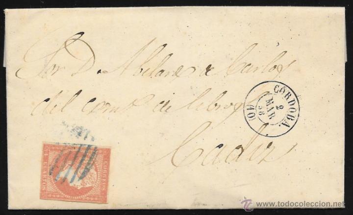 Sellos: 1858. CORDOBA A CADIZ - Foto 1