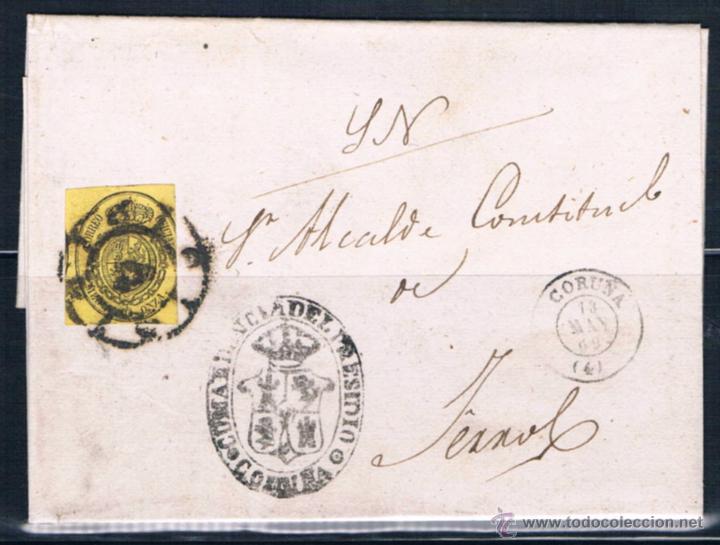 Sellos: 1862.- LA CORU&Ntilde;A A FERROL - Foto 1