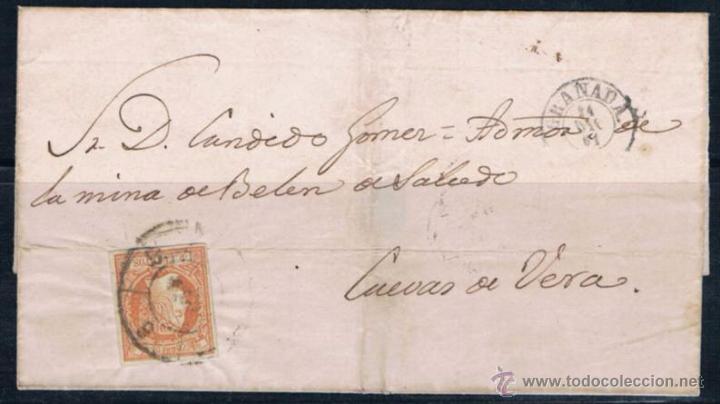 Sellos: 1861.- GRANADA A CUEVAS DE VERA - Foto 1