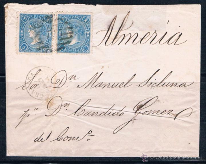Sellos: 1865.- GRANADA A ALMER&Iacute;A - Foto 1