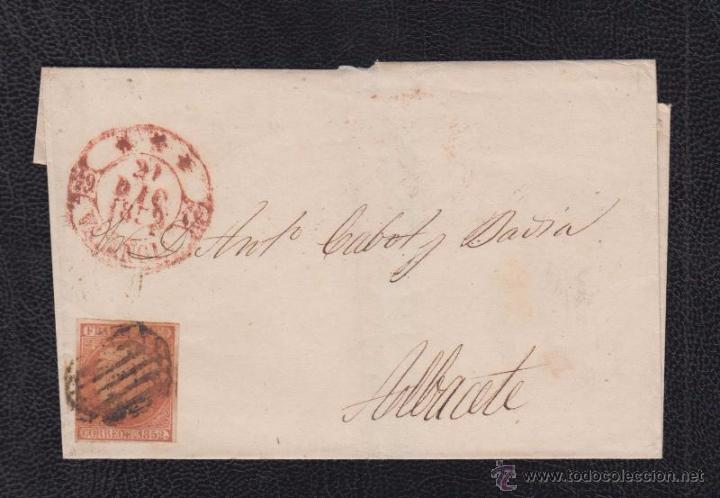Sellos: 1852.- VALENCIA A ALBACETE - Foto 1