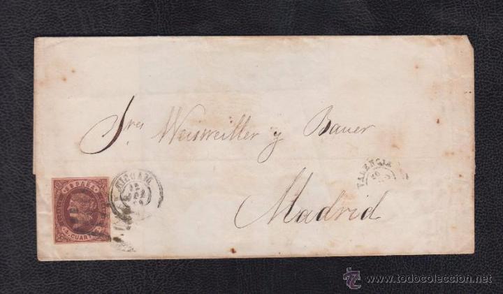 Sellos: 1863.- VALENCIA A MADRID - Foto 1