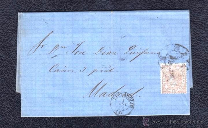 Sellos: 1868.- VALLADOLID A MADRID - Foto 1