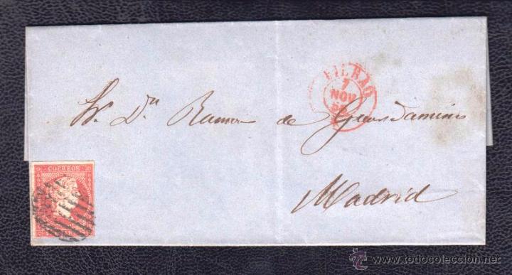 Sellos: 1856.- BILBAO A MADRID - Foto 1