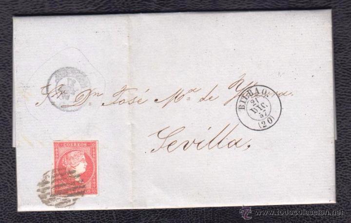Sellos: 1857.- BILBAO A SEVILLA - Foto 1