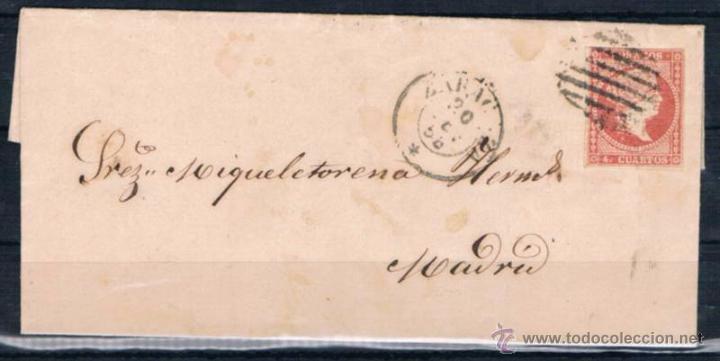 Sellos: 1856.- ZARAGOZA A MADRID - Foto 1