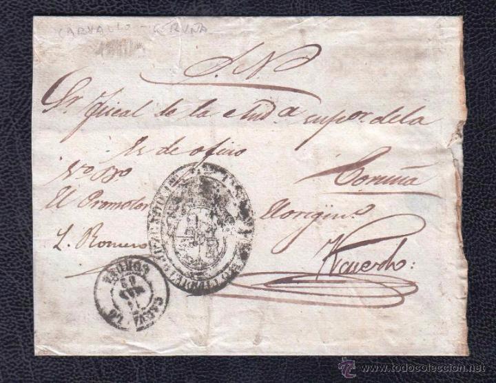 Sellos: 1869.- CARVALLO A LA CORU&Ntilde;A - Foto 1