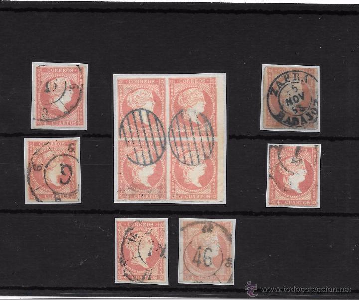 Sellos: Espa&ntilde;a. Conjunto de sellos de 4 cuartos. Edifil 44-48 - Foto 1