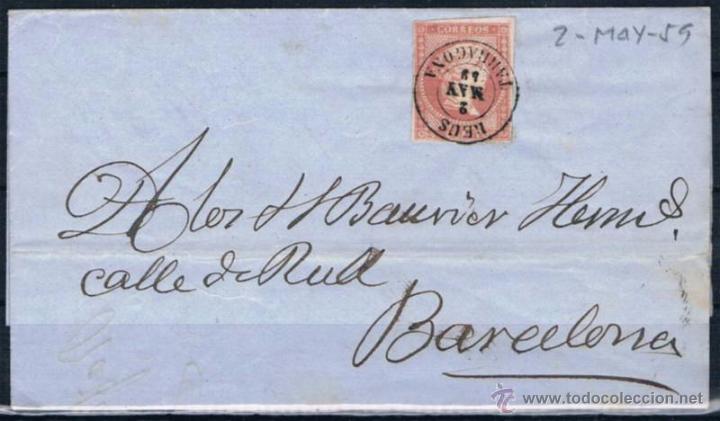 Sellos: 1859.- REUS A BARCELONA - Foto 1
