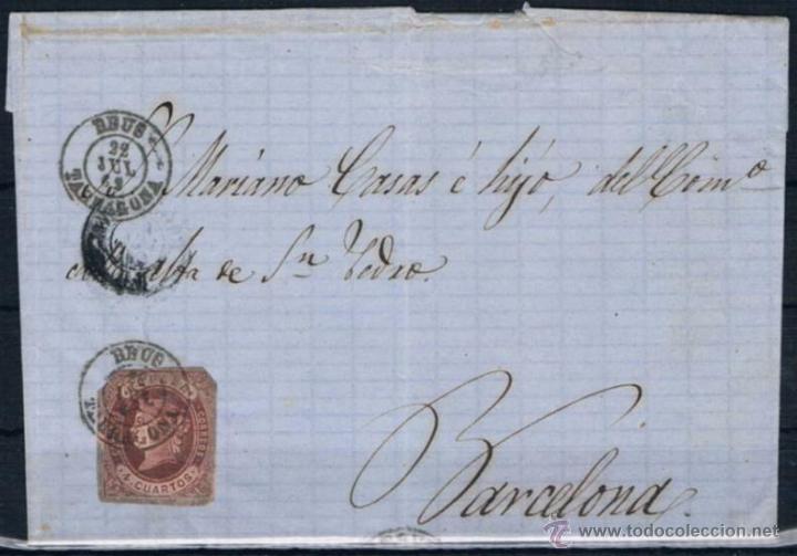 Sellos: 1862.- REUS A BARCELONA - Foto 1
