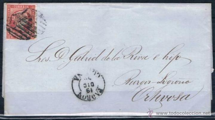 Sellos: 1856.- PADRON A ORTIGOSA - Foto 1