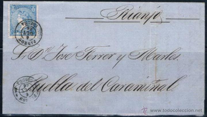 Sellos: 1866.- CESURES A PUEBLA DEL CARAMI&Ntilde;AL - Foto 1