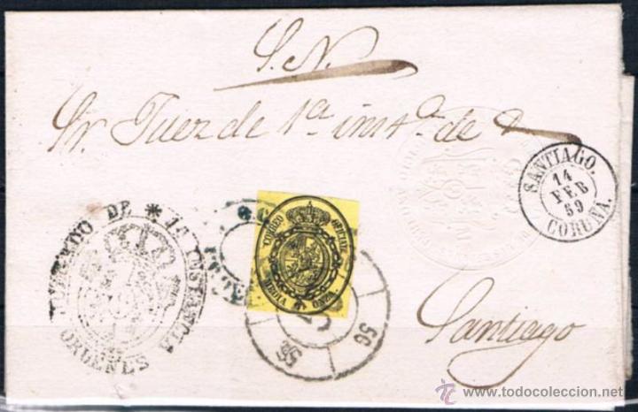 Sellos: 1859.- ORDENES A SANTIAGO - Foto 1