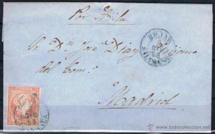 Sellos: 1858.- B&Eacute;JAR A MADRID - Foto 1