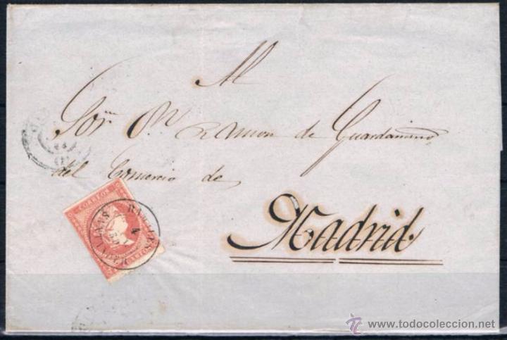 Sellos: 1859.- RAMALES (SANTANDER) A MADRID - Foto 1