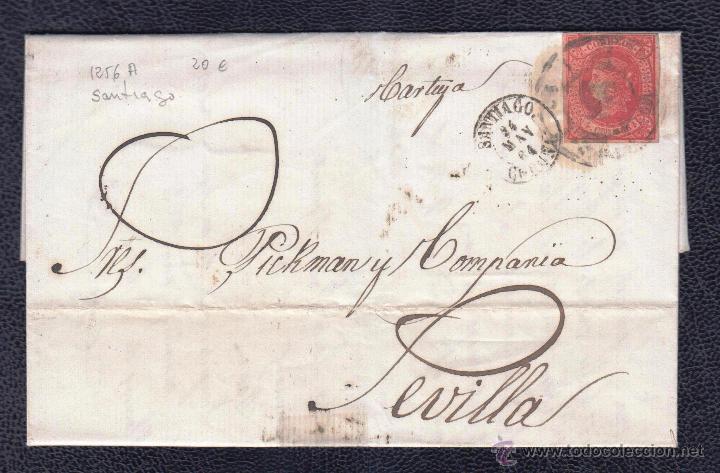 Sellos: 1864.- SANTIAGA A SEVILLA - Foto 1