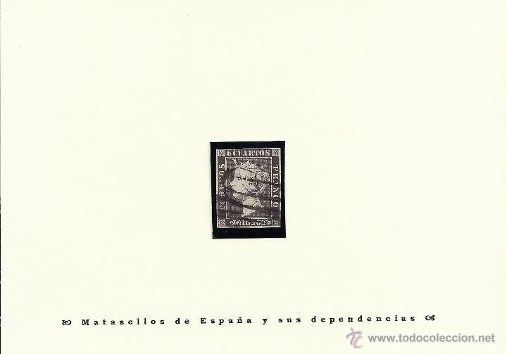 Sellos: &ordm;1A 6 cuartos negro (plancha II tipo 35) - Foto 1