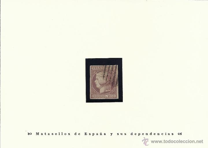 Sellos: &ordm;13 1852 12 cuartos lila - Foto 1