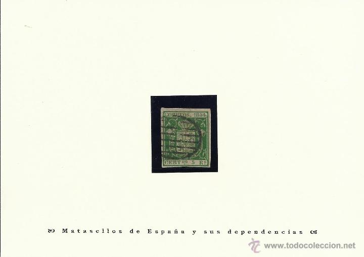 Sellos: &ordm;26 1854 5 reales verde - Foto 1
