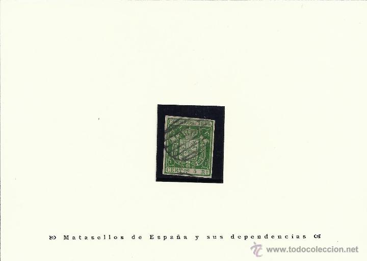 Sellos: &ordm;26 1854 5 reales verde - Foto 1