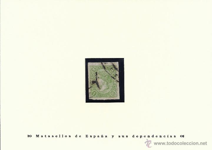 Sellos: &ordm;72 1 real verde - Foto 1
