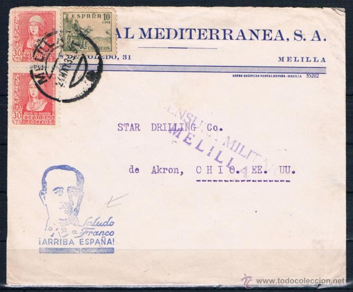Sellos: 1939.-  MELILLA A OHIO (EEUU - Foto 1