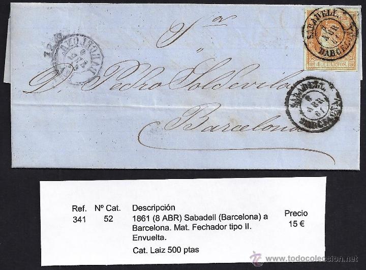 Sellos: 1861 Sabadell a Barcelona - Foto 1